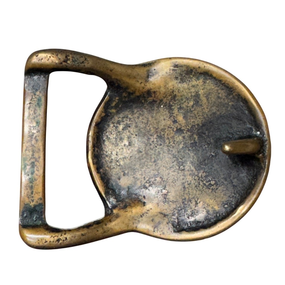 Tech Ether Guild TEG Solid Brass Egyptian Pharaoh Hieroglyphic Belt Buckle 1970s - Picture 2 of 5